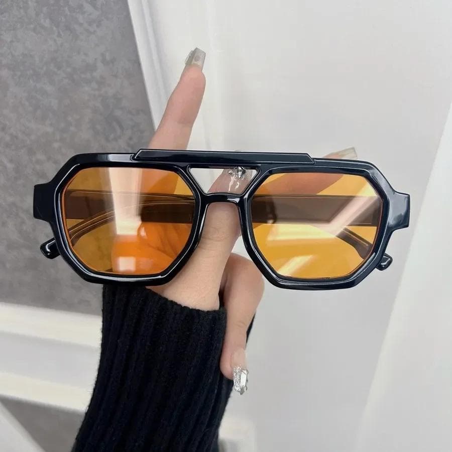Trendy Designer Square Sunglasses Women Men Comfortable Ocean Color Sun Glasses Female Male Mirror Big Oculos De Sol Other