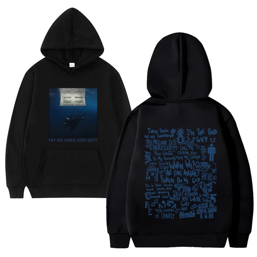 Hit Me Hard and Soft Tour Hoodie Billie Pullover Men Hoodies Sudaderas Male sweatshirts Casual streetwear 3XL