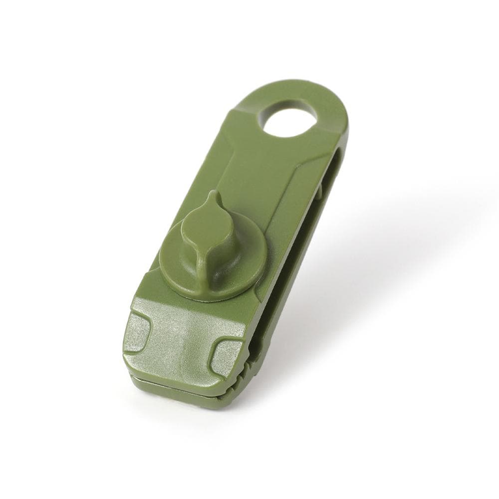 Tarpaulin Clip Tent Canopy Clip Buckle Outdoor Wind Rope Clamps Reusable Awning Clamp Camping dark green