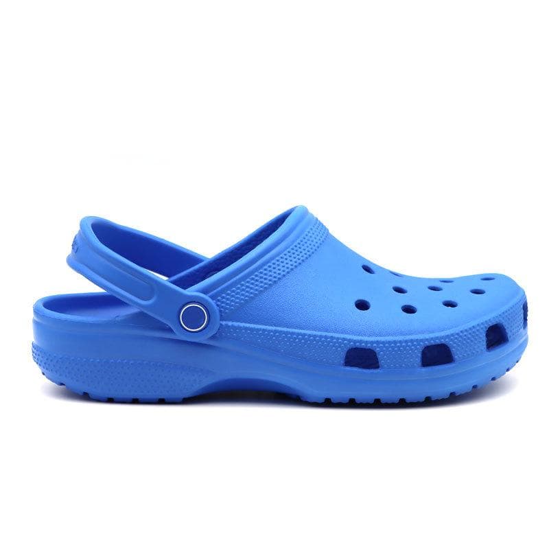 Summer Cross-Border Bestseller: Men's Classic Beach Footwear & Women's Baotou Sandals - European & American Style Garden Shoes 43/44=Men's 10/Women's 12 royal blue