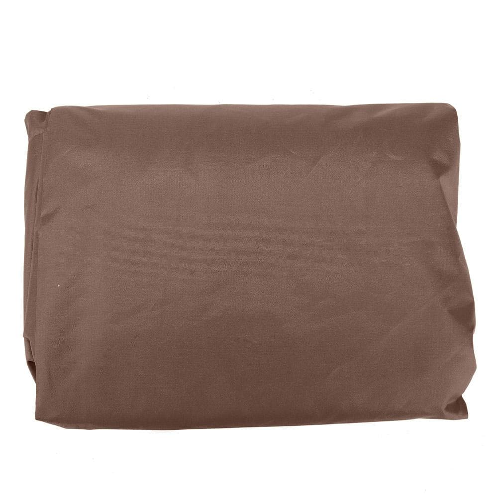 Outdoor Square Tub Hot Spring Spa Bath Dustproof Cover Waterproof Protection (Coffee)