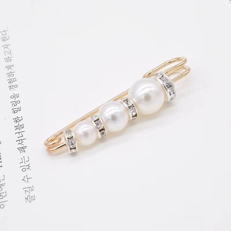 Pin Dress Rhinestone Decoration Buckle Jewelry Brooches for Men Women Brooch Hijab one size gold