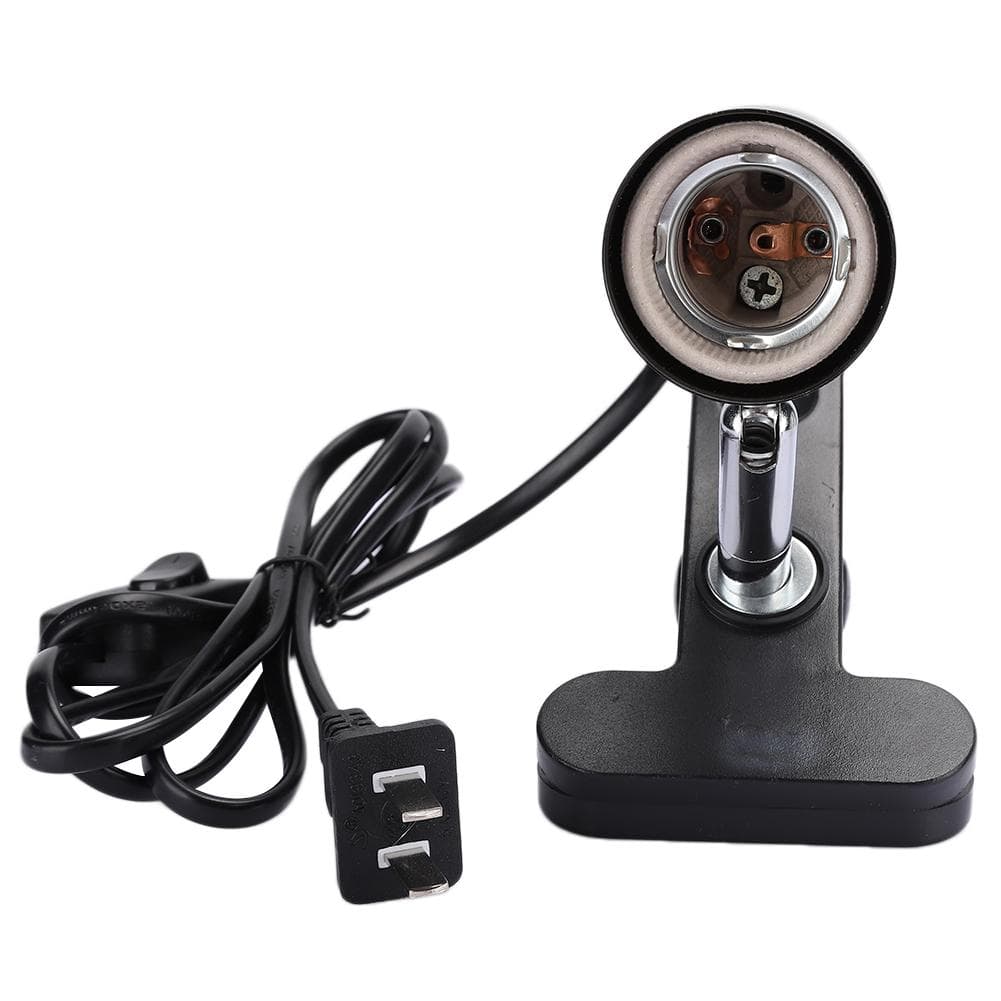 360 Degree Rotation Short Tube Reptile Light Support Heating Lamp Bracket Stand CN220V