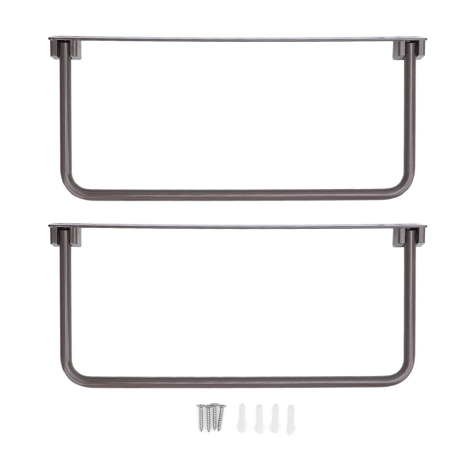2 Sets Foldable Shoe Rack Aluminum Wall Mounted Shoe Organizer Hanging Slipper Storage Shelf for RV