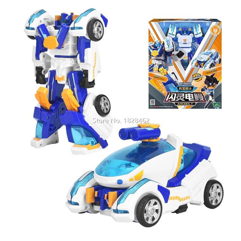 19CM Type Tobot GD Justice V Transforming Robot to Car Toy Korea Cartoon Brothers Anime Tobot Transformation Car Toys