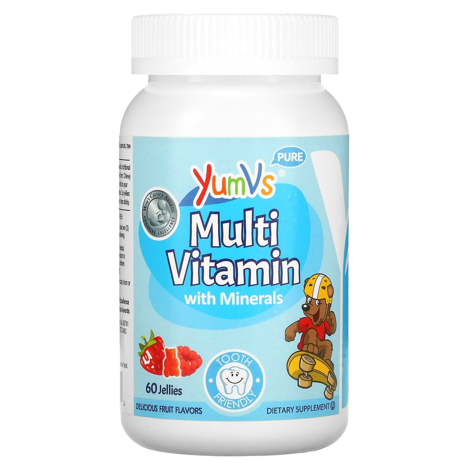 YumVs, multivitamin with minerals, delicious fruit flavor, 60 gummies