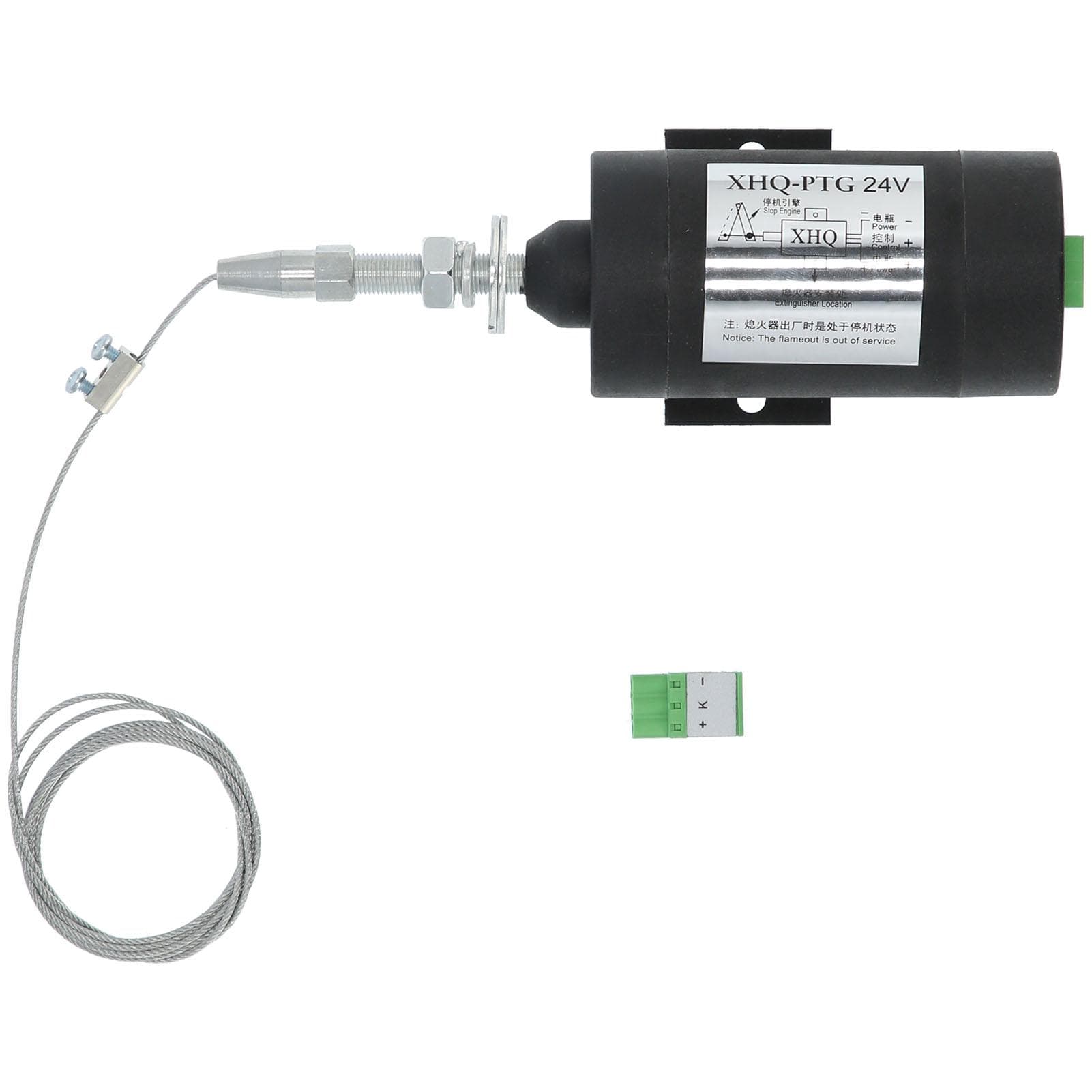 Fuel Shut Off Solenoid Valve Diesel Engine Generator Set Stop Flameout Accessories 24V XHQPTG
