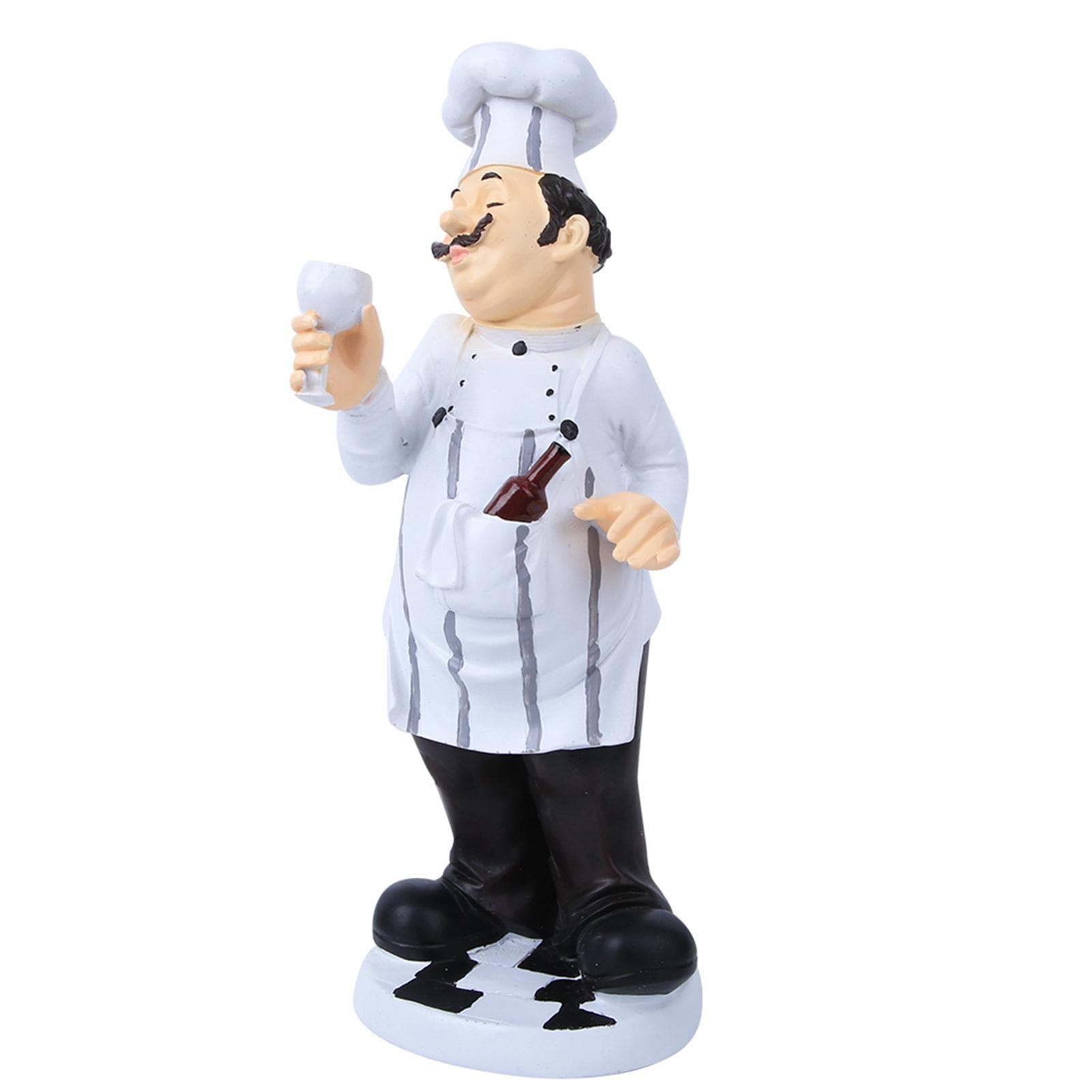 Pastry Decor Gift Ornament Chef Resin Function Decoration for Stylish Restaurant Cafe(7124T‑03‑