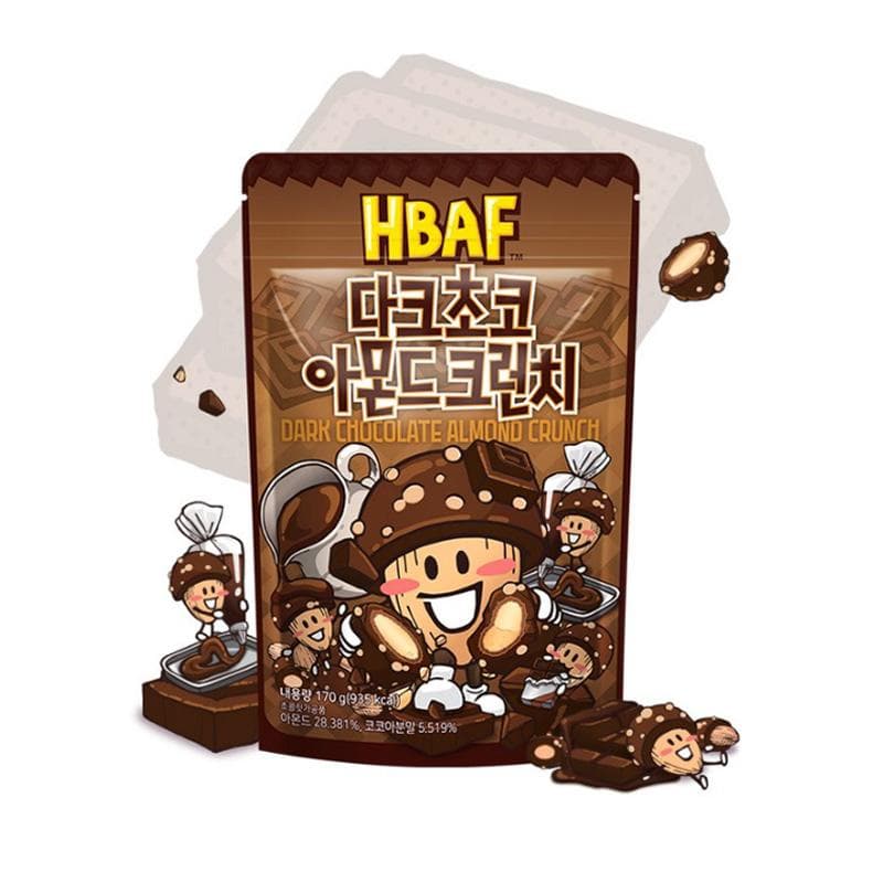 HBAF Seasoned Almonds&Cashewnut 170g/190g (35 Floavors) #DarkChocolate Crunh 170g