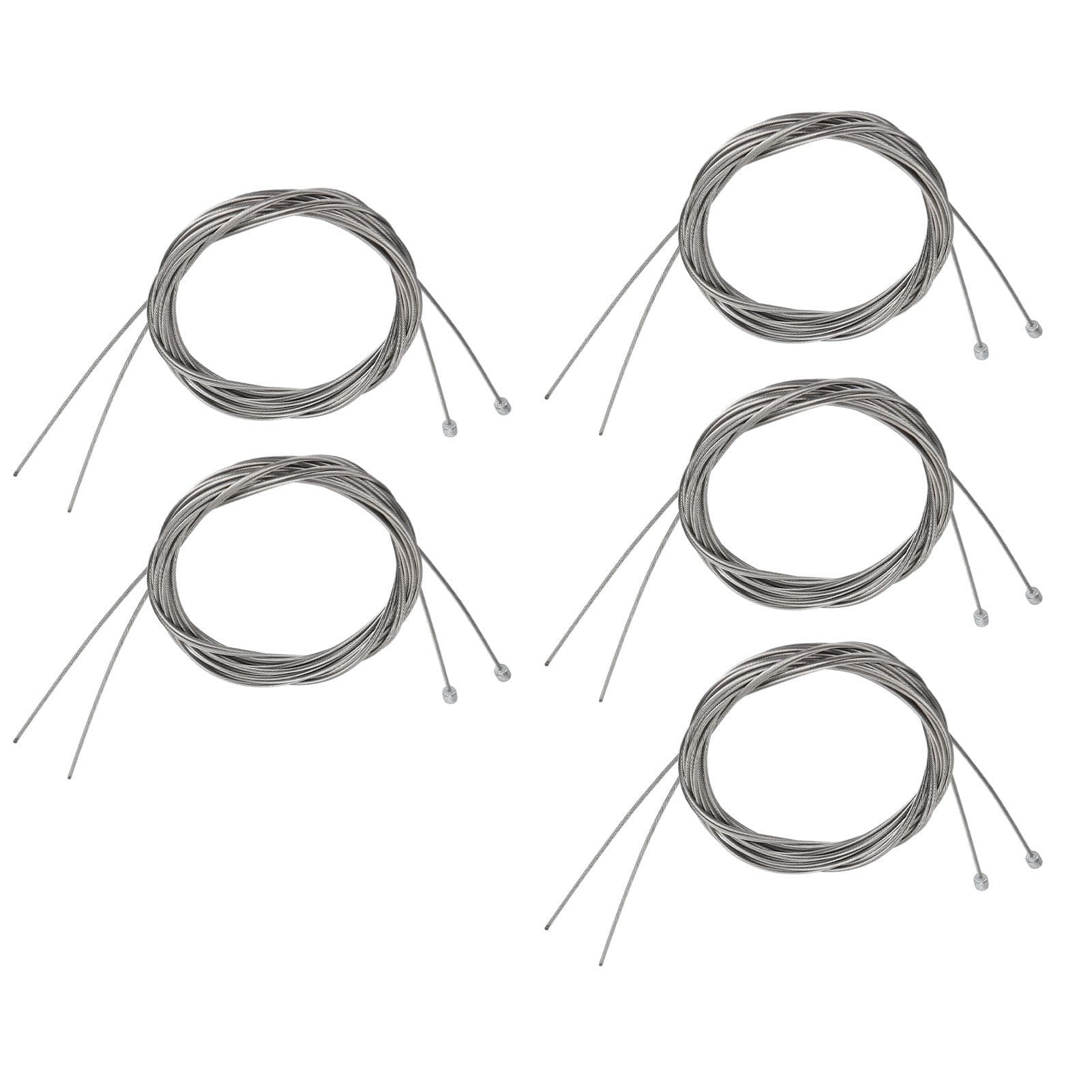 10Pcs Bike Shifter Cable Stainless Steel Rustproof Bicycle Gear Cable Shift Cable Wire for Mountain