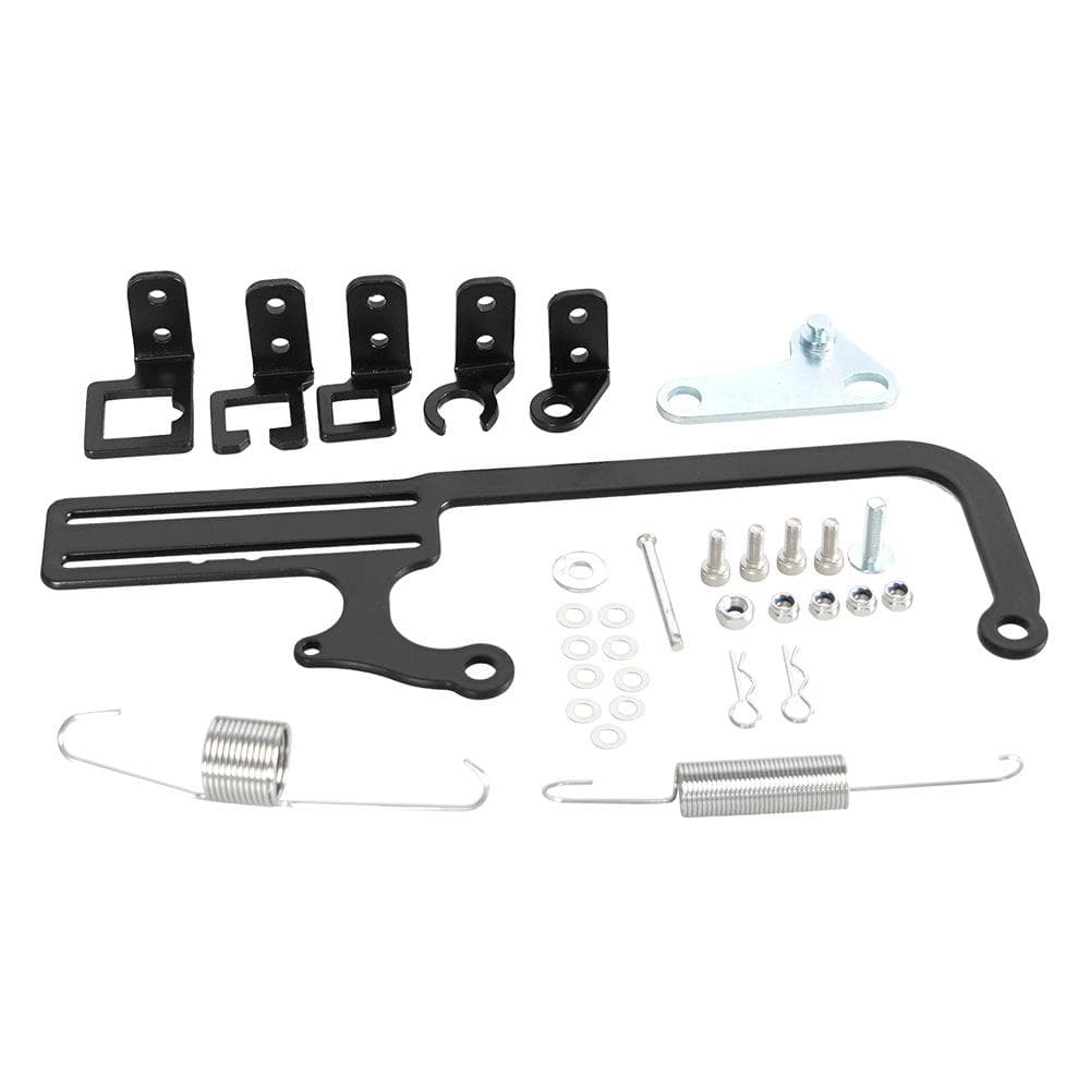 304147 EZ-EFI Cable Mount Kit Carburetor Throttle Cable Mount Bracket Replacement for GM700R4 black