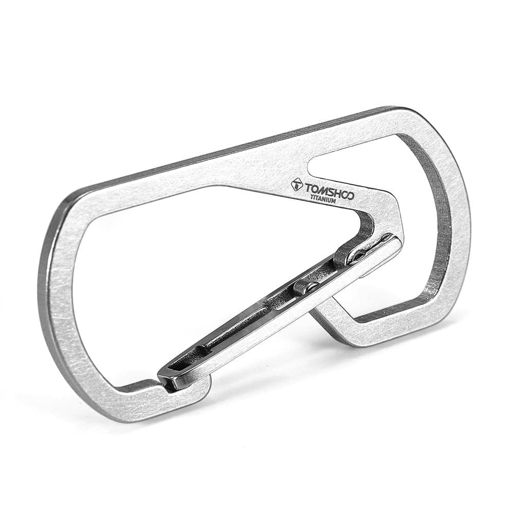 Titanium Carabiner Key Chain Holder silver
