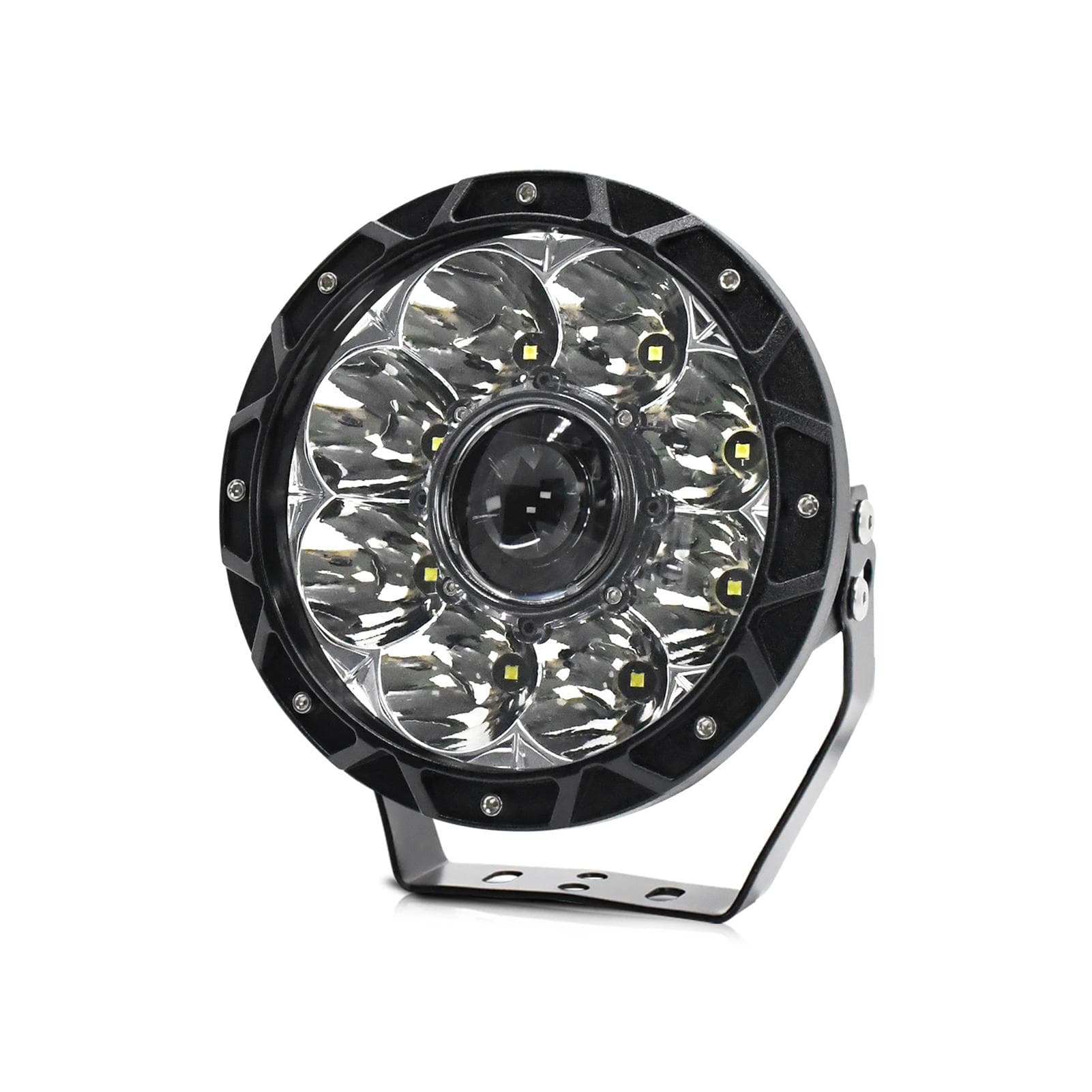 LED Work Light 6000K 200W 7inch Car Round Work Light Driving Lights IP68 Waterproof Spot Lights for white light-7inch black