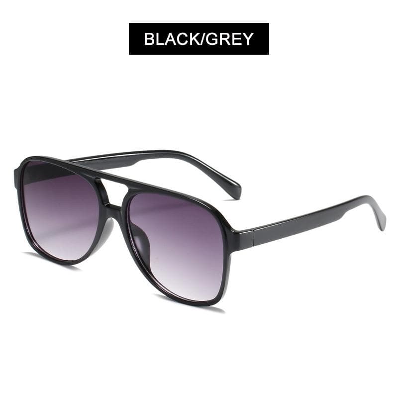 Luxury Pilot Sunglasses Vintage Oversized Aviator UV400 Unisex Fashion Black Driving Shades for Men Women