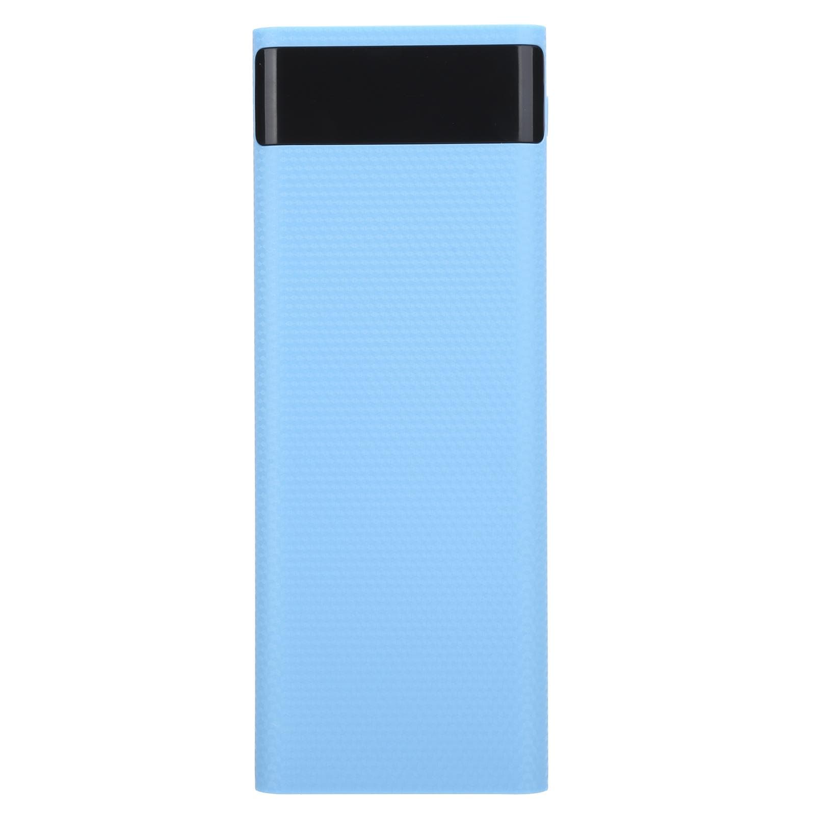 Quick Charge Version 8x18650 Power Bank Case USB DIY Kit Shell Battery Holder Charging BoxWhite blue