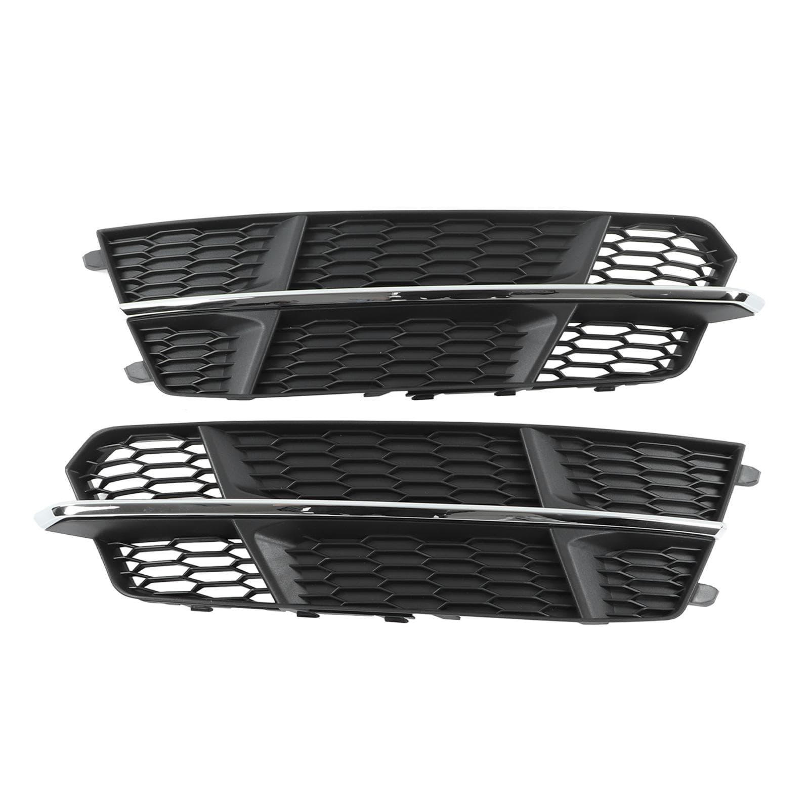 Pair Front Bumper Fog Light Grille Cover 4G0807681AN Replacement for A6 C7 2014?2018