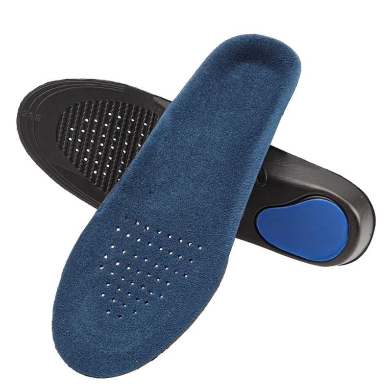 Sport Running Insole Flat Foot Orthopedic Plantar Fasciitis Templates Men Women Arch Support Cushion Foot Pads Sneaker Shoe Sole EU-S 38-40 blue