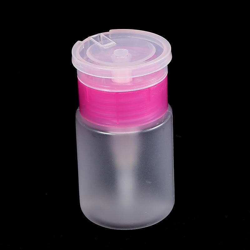 60ML Nail Polish Remover Pump Empty Dispenser Bottle For Cleanser Toner Nail Polish Remover Pump Lip And Eye Makeup Remover Bottle pink