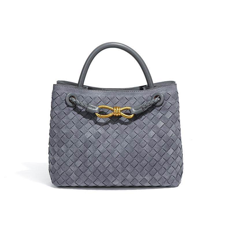 Suede Woven Handbag, Versatile for Commuting, Single-shoulder Crossbody Women's Bag, Trendy and Casual Tote Bag with Texture