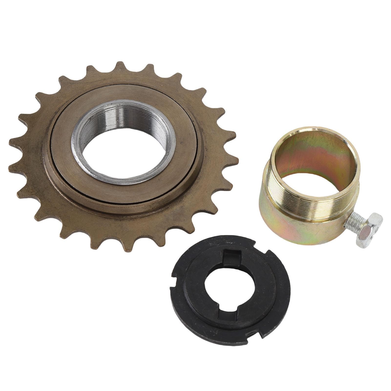 22T Bike Freewheel with 30mm Adapter Connector Bicycle Freewheel Adapter Kit for Electric Tricycle