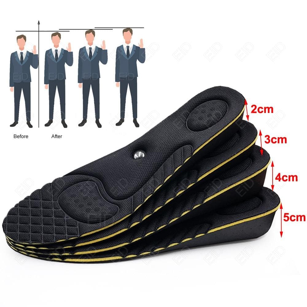 2-5cm Magnet Arch support Height Increase Insole Invisible Cushion Height Lift Free Cut Shoe Heel Insert Taller Support Foot Pad Height 5cm