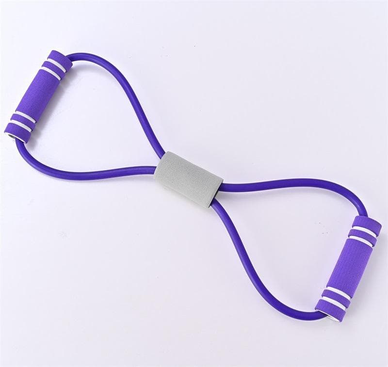 Resistance Bands with Foam Sport At Home Yoga Fitness Accessories Rubber Pull Rope Training and Exercise Gym Equipment for Women purple