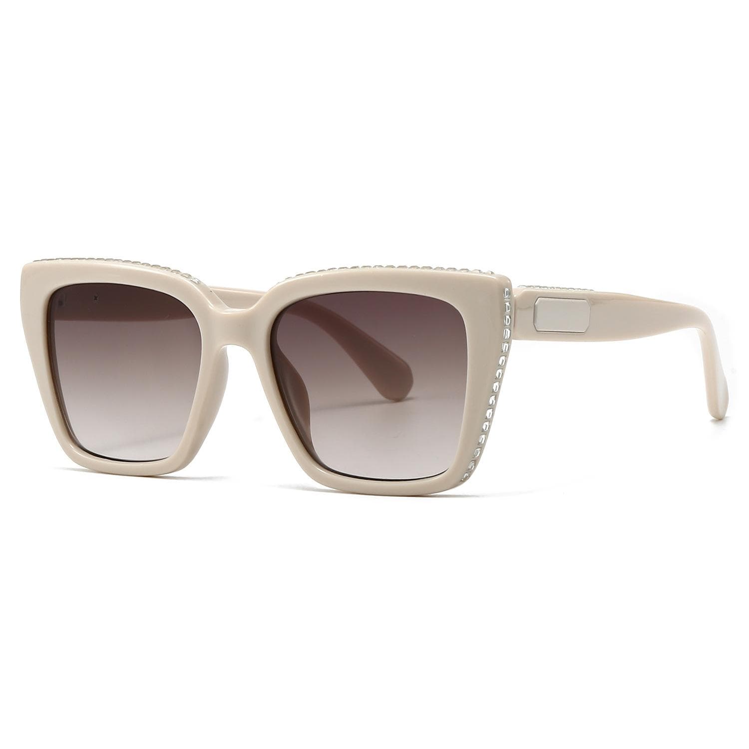 Luxury Diamond Brand Designer Square Sunglasses UV400 Protection Fashion Vintage Punk Style for Women Men As the photo