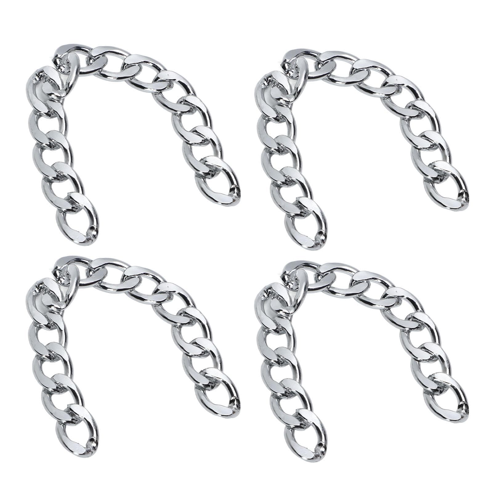 10m Aluminum Curb Chain Rustproof Curb Twisted Links Chain For DIY Bracelet Necklace Anklet Jewelry silver