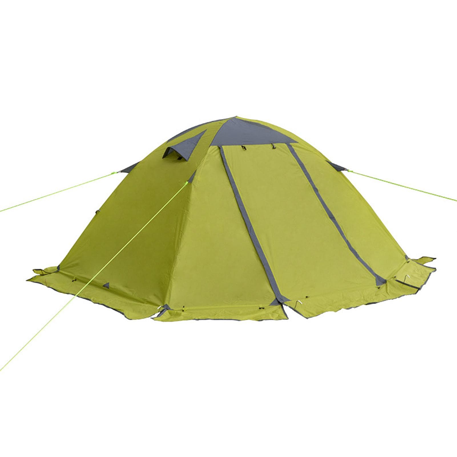 'Snow Skirt Winter Tent 2 Person Aluminum Pole Tent Mountaineering Snowfield Lightweight Backpack green