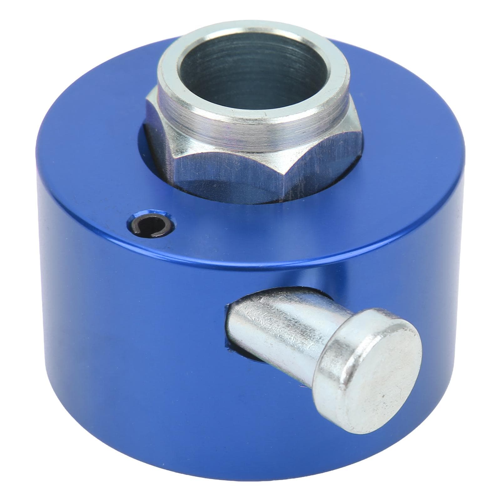 34in Shaft Steering Wheel Quick Release Disconnect Hub with Push Button for 3 Hole Steering Wheel blue