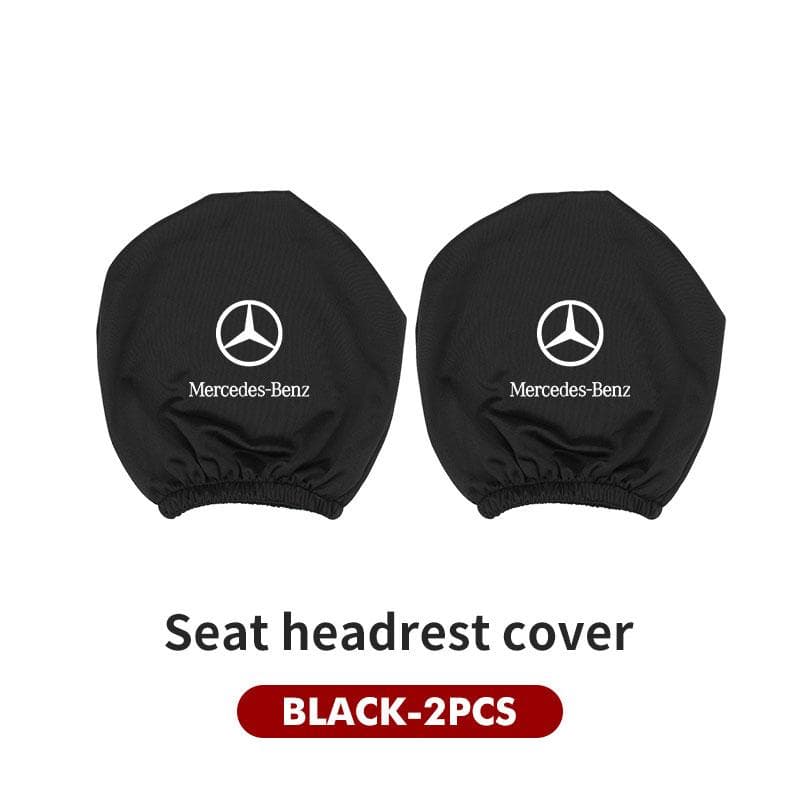 Car Seat Headrest Cover Anti-Dirty Elastic Interio Seat Cover For Mercedes Benz C180 C300 W124 W176 W177 GLC CLE CLA AMG
