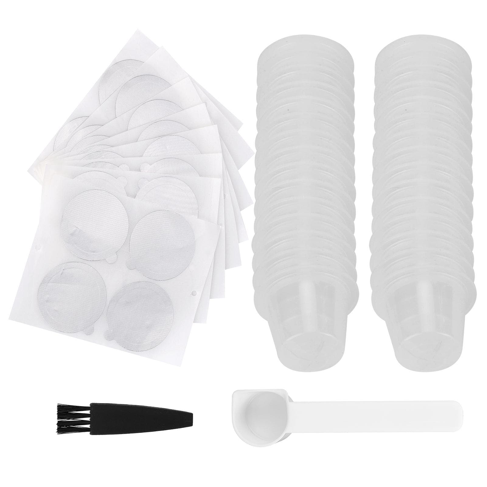 Fit for Nespresso Disposable Coffee Capsule Shell Coffee Powder Filter Cup Kit Kitchen transparent
