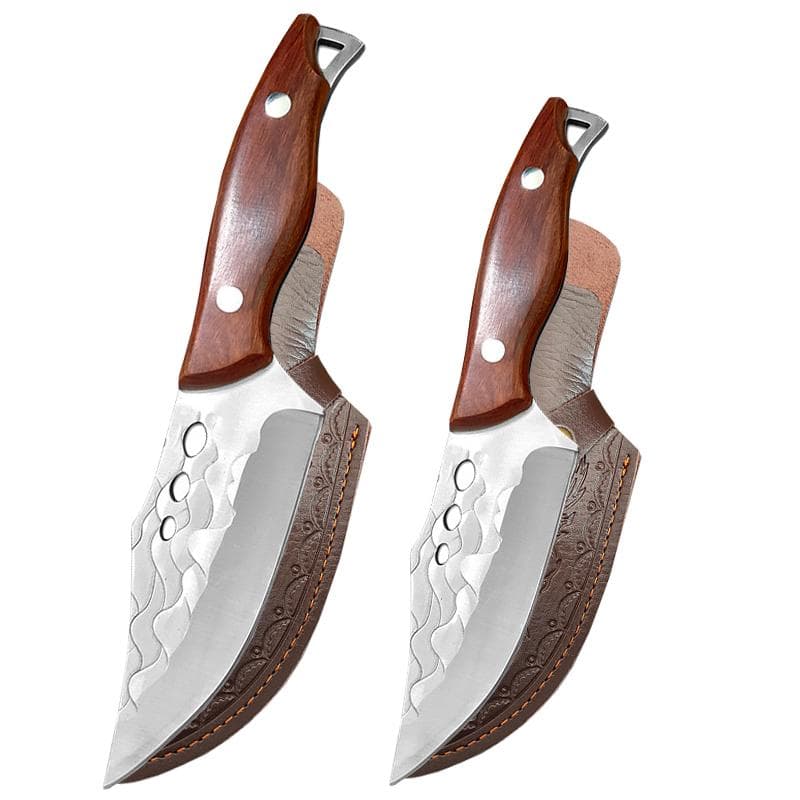 Stainless Steel Kitchen Boning Knife Fishing Knife Meat Cleaver Vegetable Slicing Knife Sharp Butcher Knife Tools 2pcs
