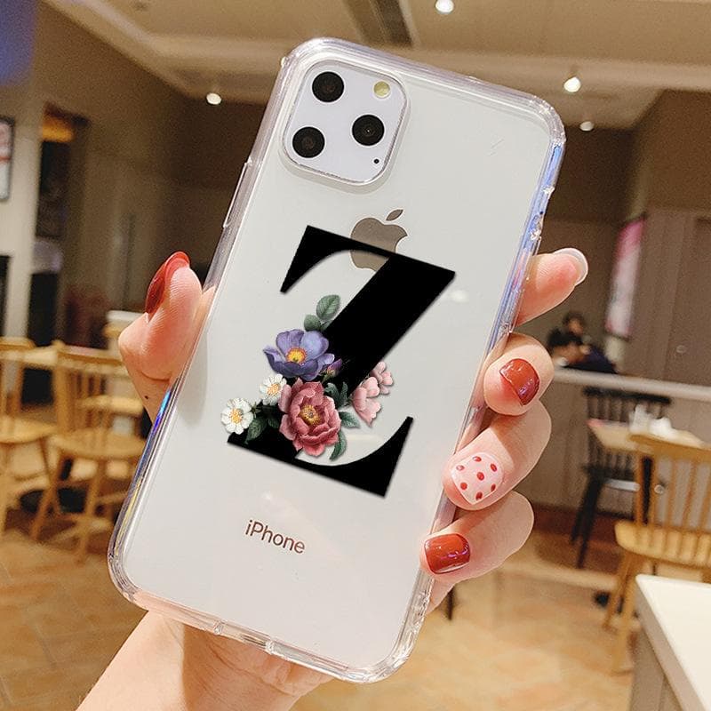 English Letters Apple 12mini Protective Case Transparent Soft Case Suitable for IPhone15promax Mobile Phones iPhone 16promax