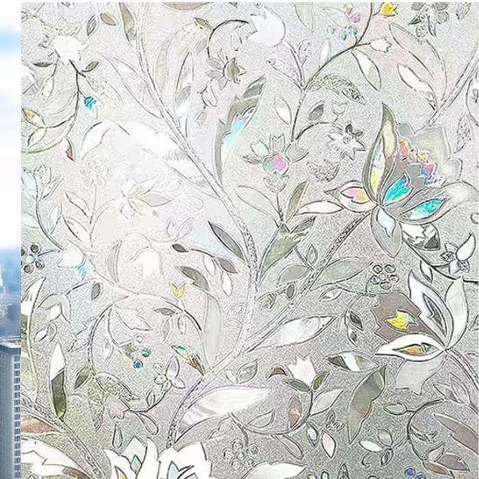 Home Window Frosted Glass Sticker Transparent Opaque Bathroom Bathroom Anti-peep Film Anti-light Stickers 20x200cm