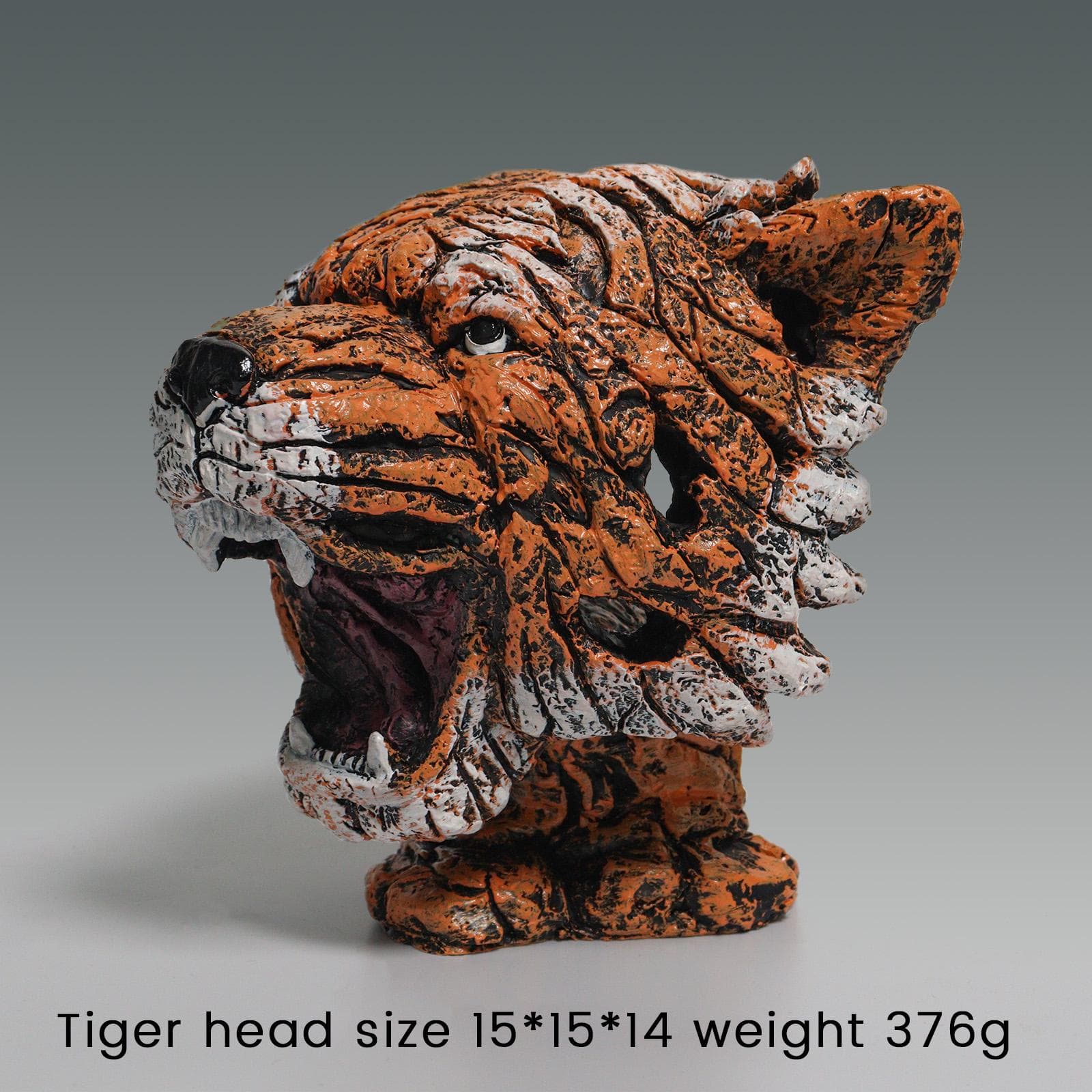 New Trends Contemporary Nordic Style Animal Sculpture Home Decoration Lion Tiger Bust of Edge Scenes Room Decor&Wall Tiger