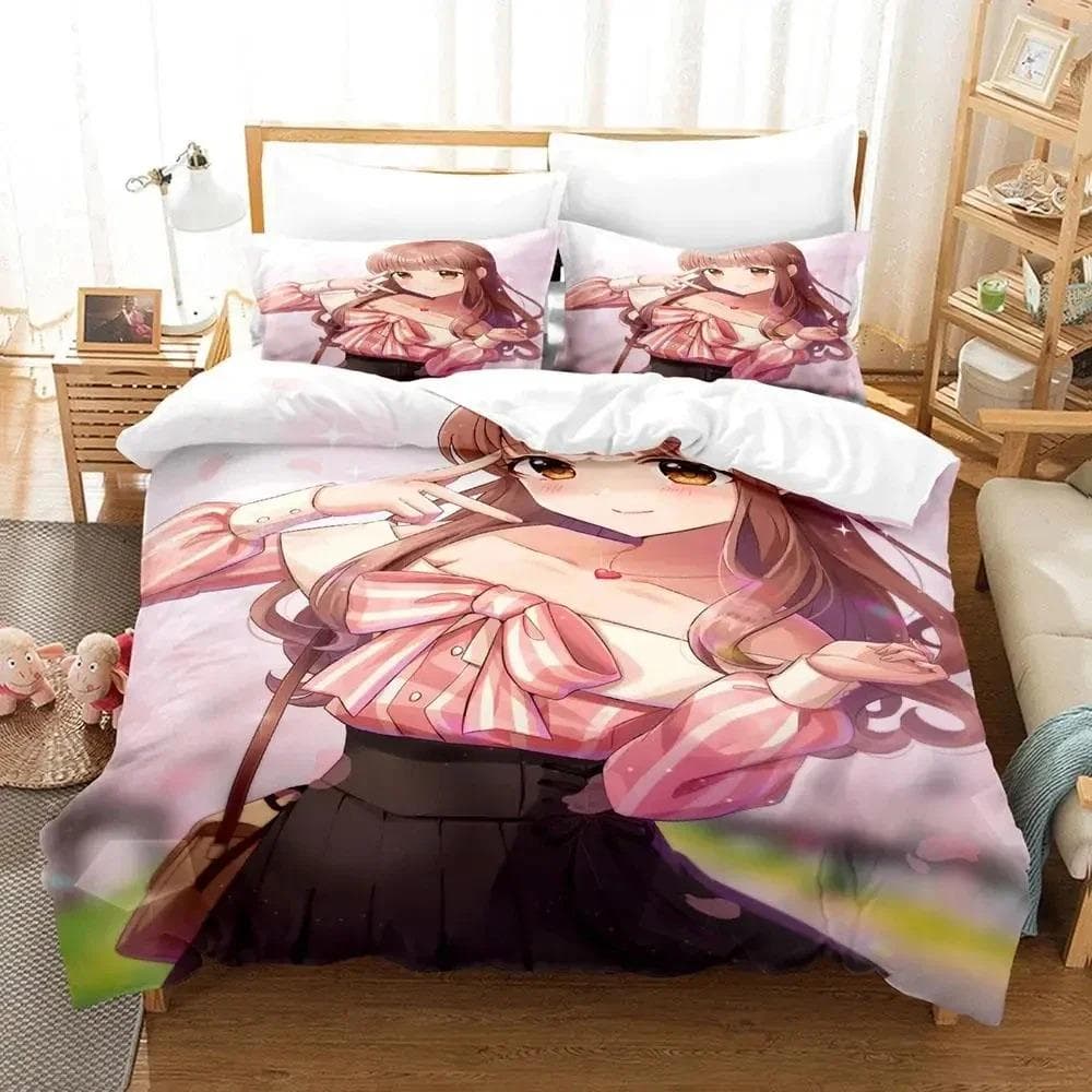 Anime Chieri Ogata Bedding Set Duvet Cover Bed Set Quilt Cover Pillowcase Comforter king Queen Size Boys Adult Bedding Set 70x133cm 2pcs