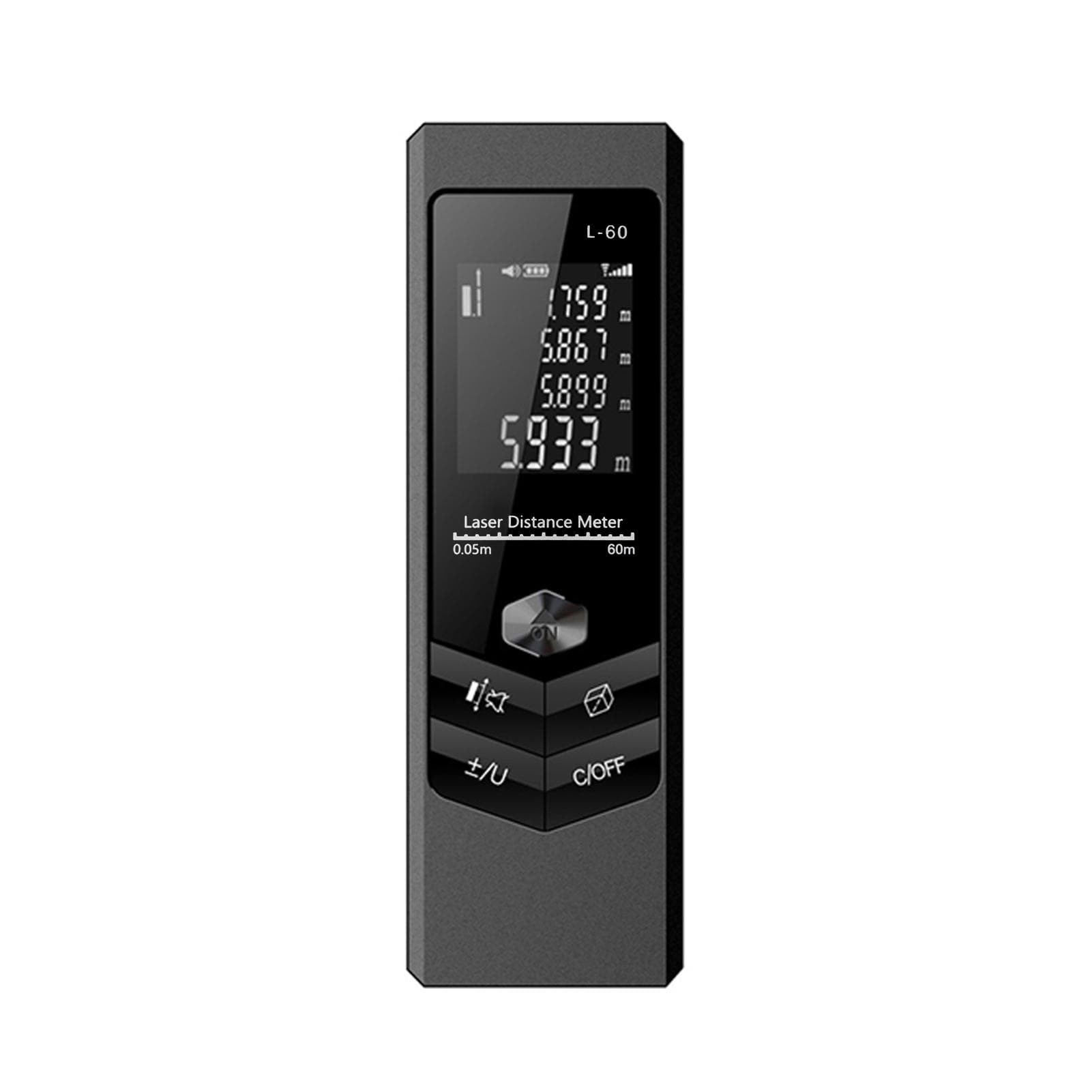 Handheld Rangefinder Digital Mini Distance Measuring Meter Laser Distance Meter Portable Electronic black
