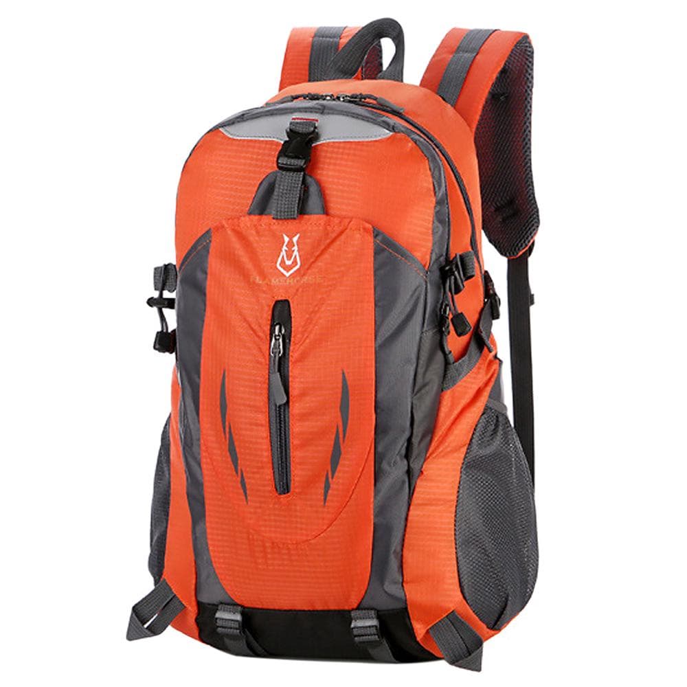 40L Large Capacity Waterproof Mountaineering Backpack Outdoor Breathable Shoulders Bag for Men and orange