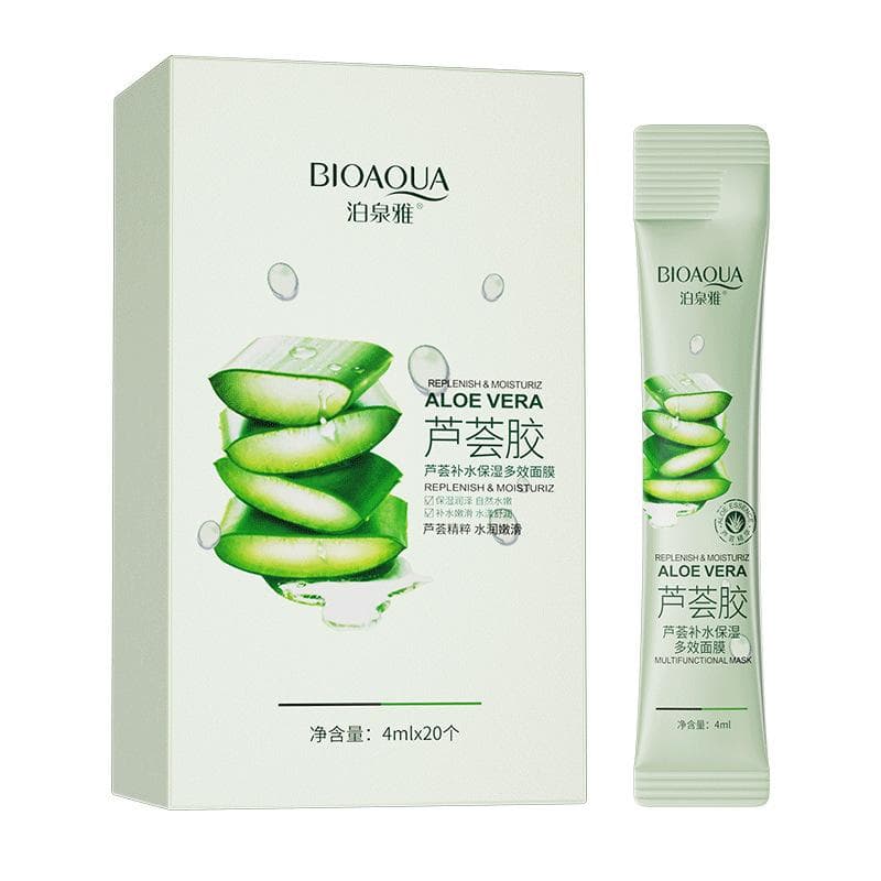 Aloe Vera Moisturizing Multi-effect Mask Refreshing Oil Control Nourishing and Brightening Skin Mask 20PCS