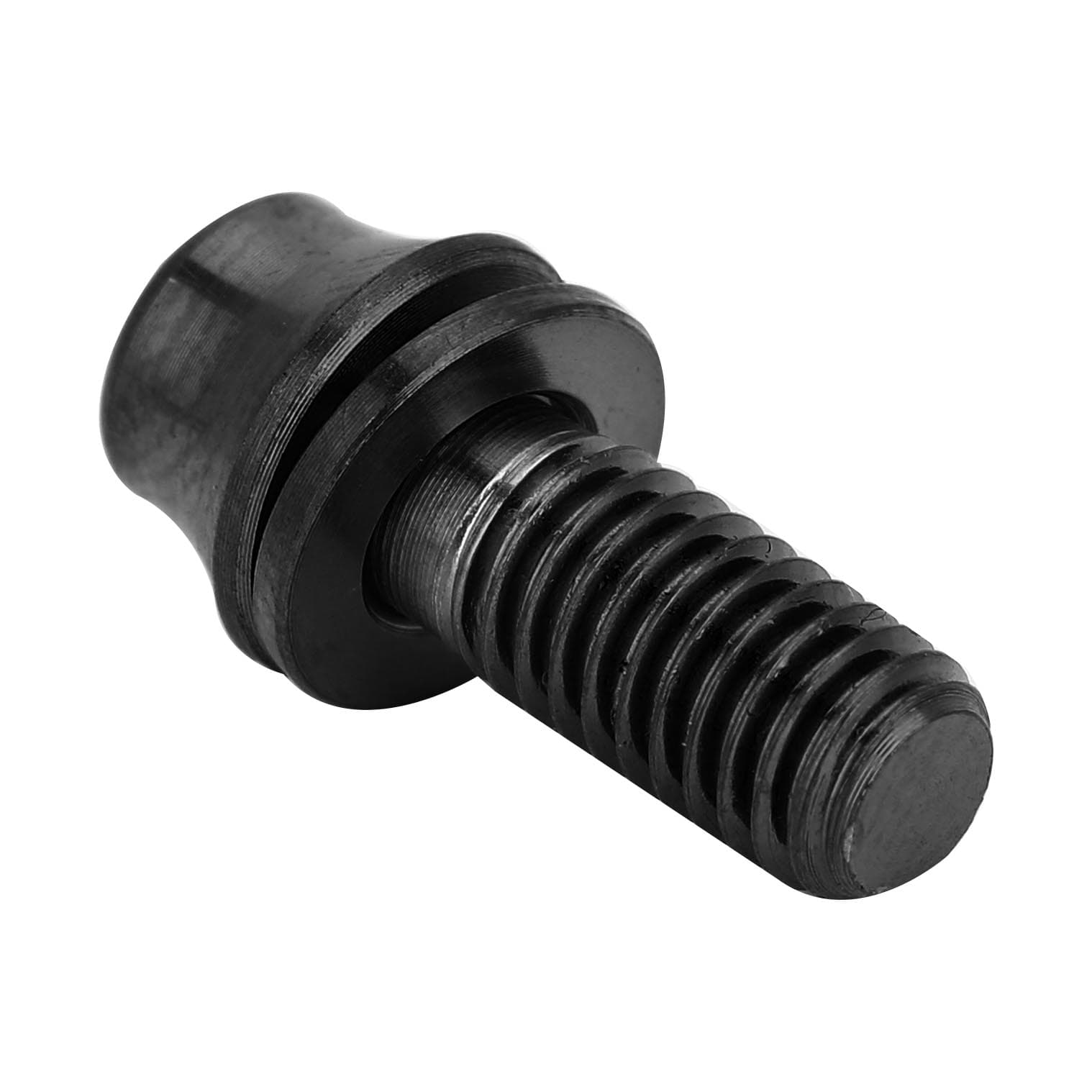 Bicycle Titanium Alloy Water Bottle Cage Screw Bolt M5x1216mm with Washer (Black M5x12)