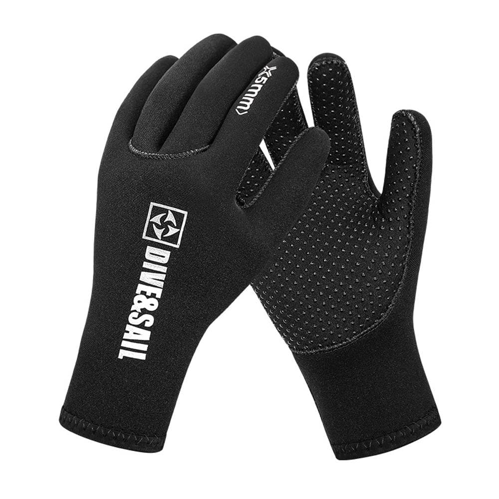 5MM Diving Gloves Warm Anti-scratch UPF 50+ UV Protection Cold Anti-slip and Wear-resistant for XL