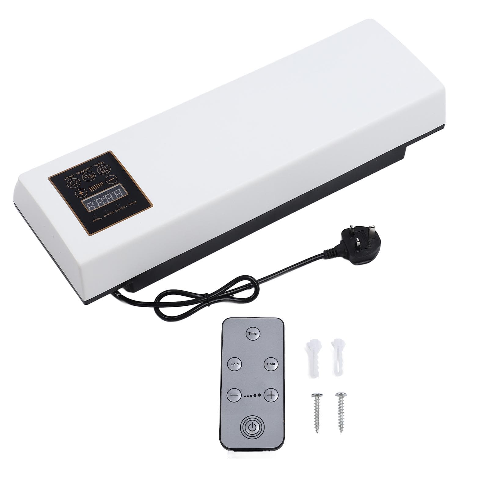 Air Conditioner Wall Mount Cooling Heating Remote Control Quiet Operation Mini AC Fan for Home RV
