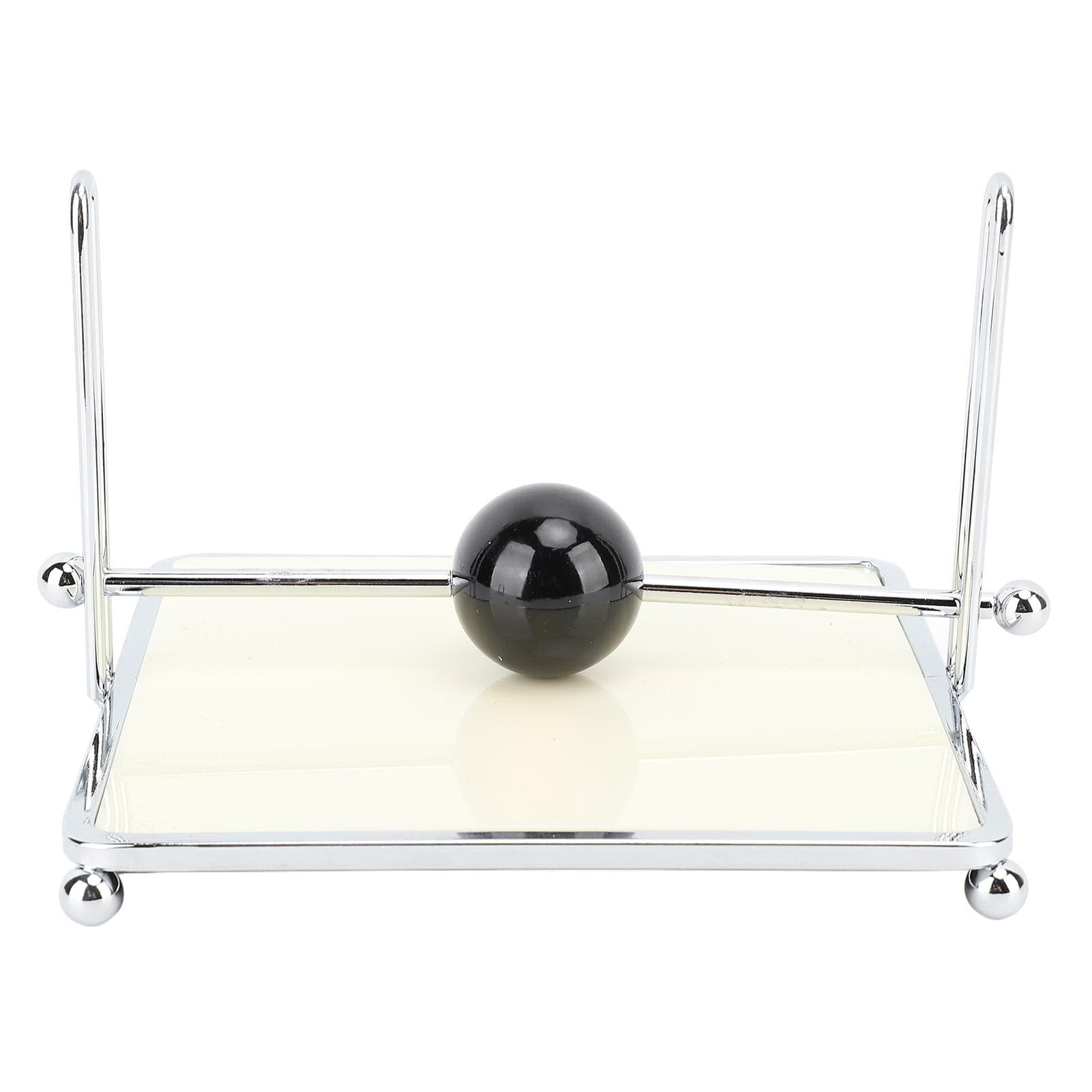 Napkin Holder for Table Square Napkin Dispenser with Center Ball Bar for Kitchen Restaurant white