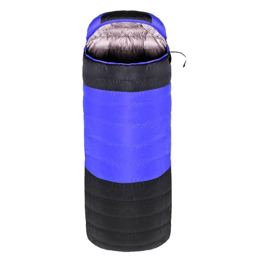 Heated Sleeping Bag for Adults USB Powered Heating Pad Waterproof Camping Warm Sleeping Bag with blue