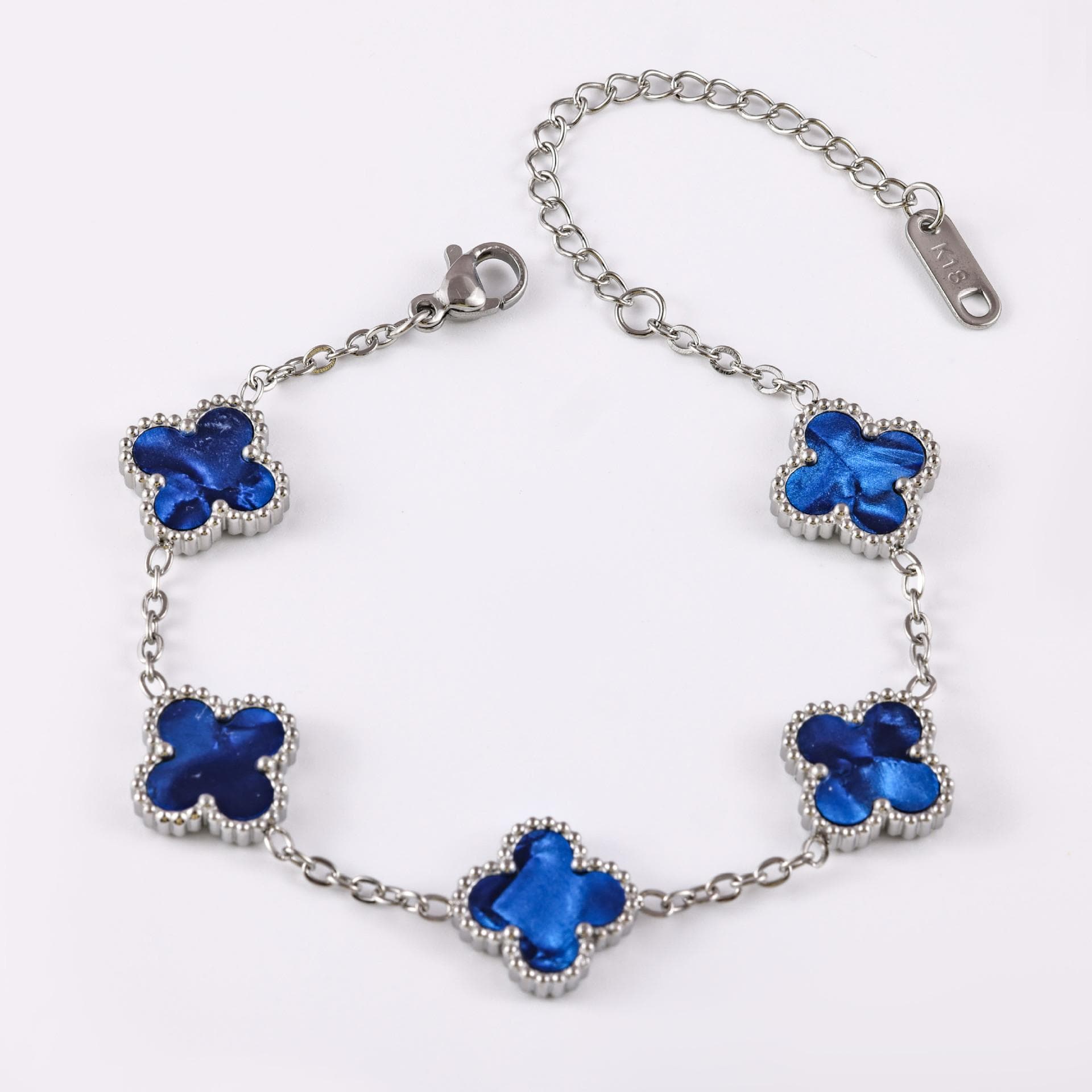 Lucky Clover Bracelet Women's Silver High Version Non Fading Titanium Steel Jewelry
