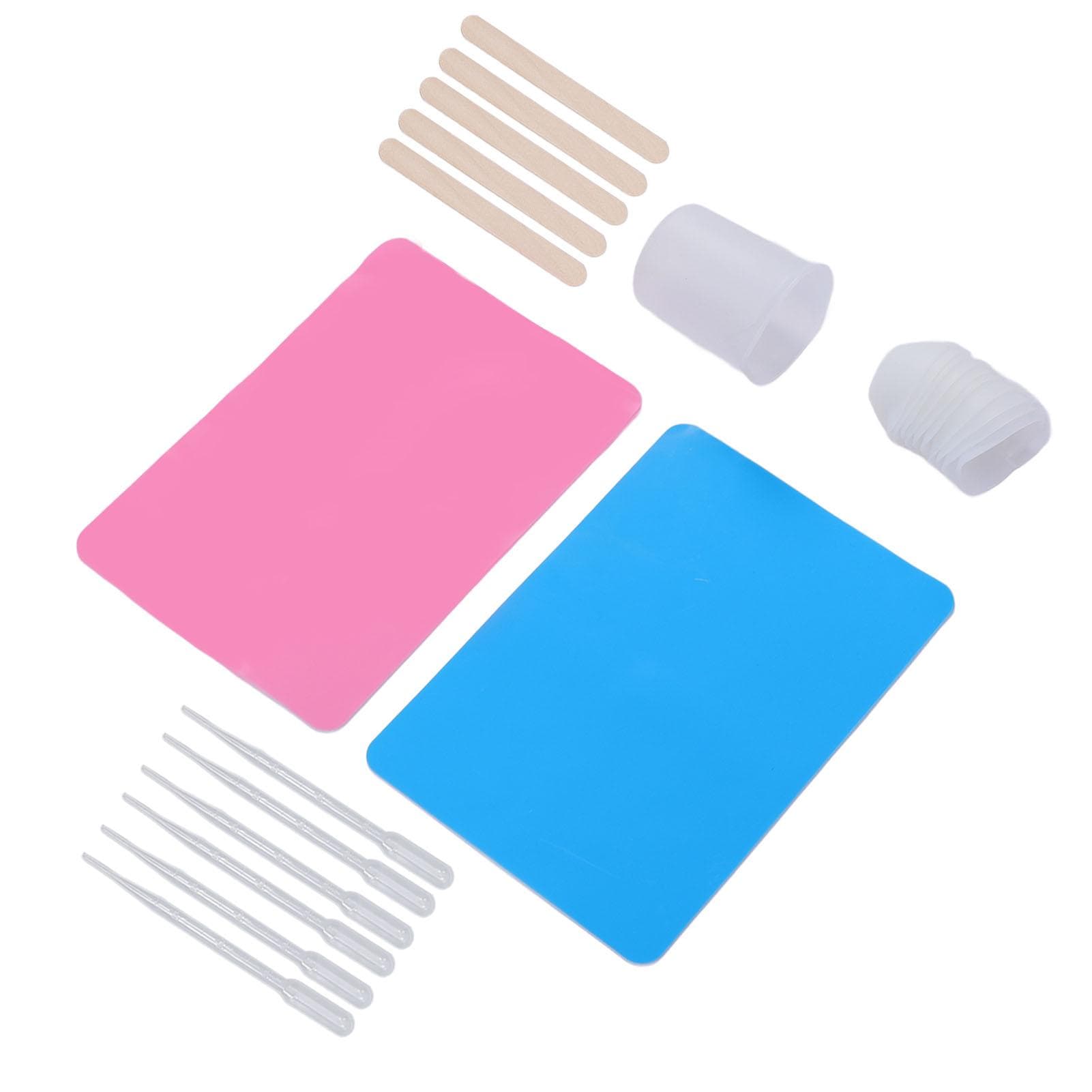 Silicone Measuring Cups Kit Compact Lightweight Silicone Resin Mixing Measuring Cups Set for