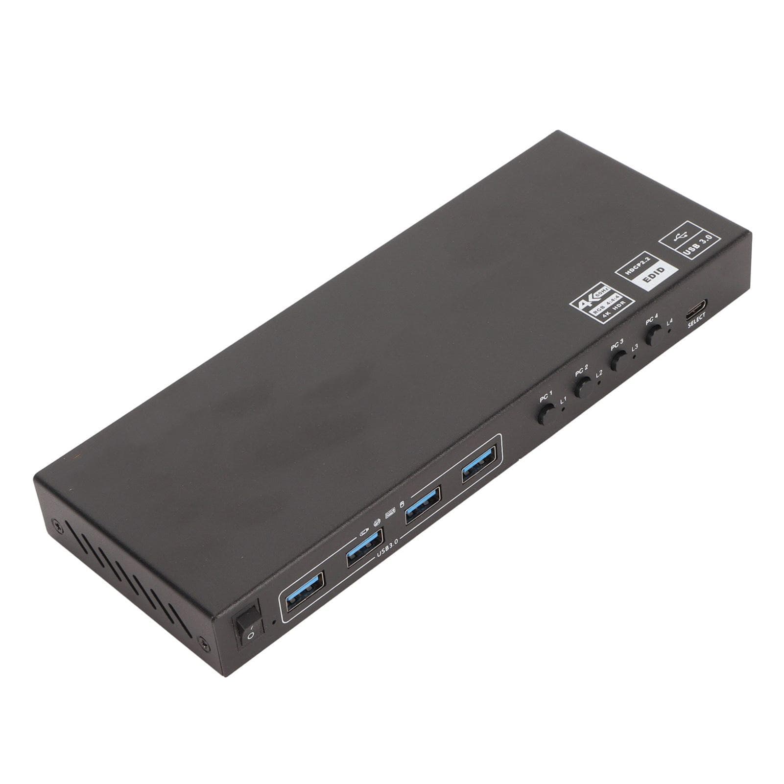 USB KVM Switch 8 Ports 4 USB3.0 18Gbps 4K 60Hz 2K 120Hz HDCP 2.2 HD KVM Switcher for Keyboard Mouse US Plug