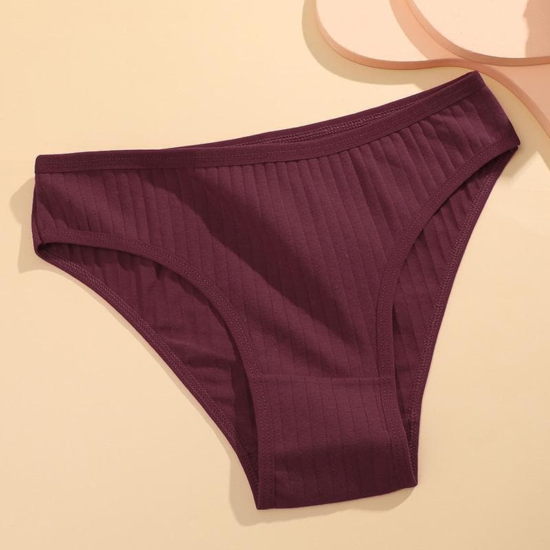 FINETOO Cotton Panty Women's Solid Color Panties for Women Sexy Briefs Female Underpants M-XL XL