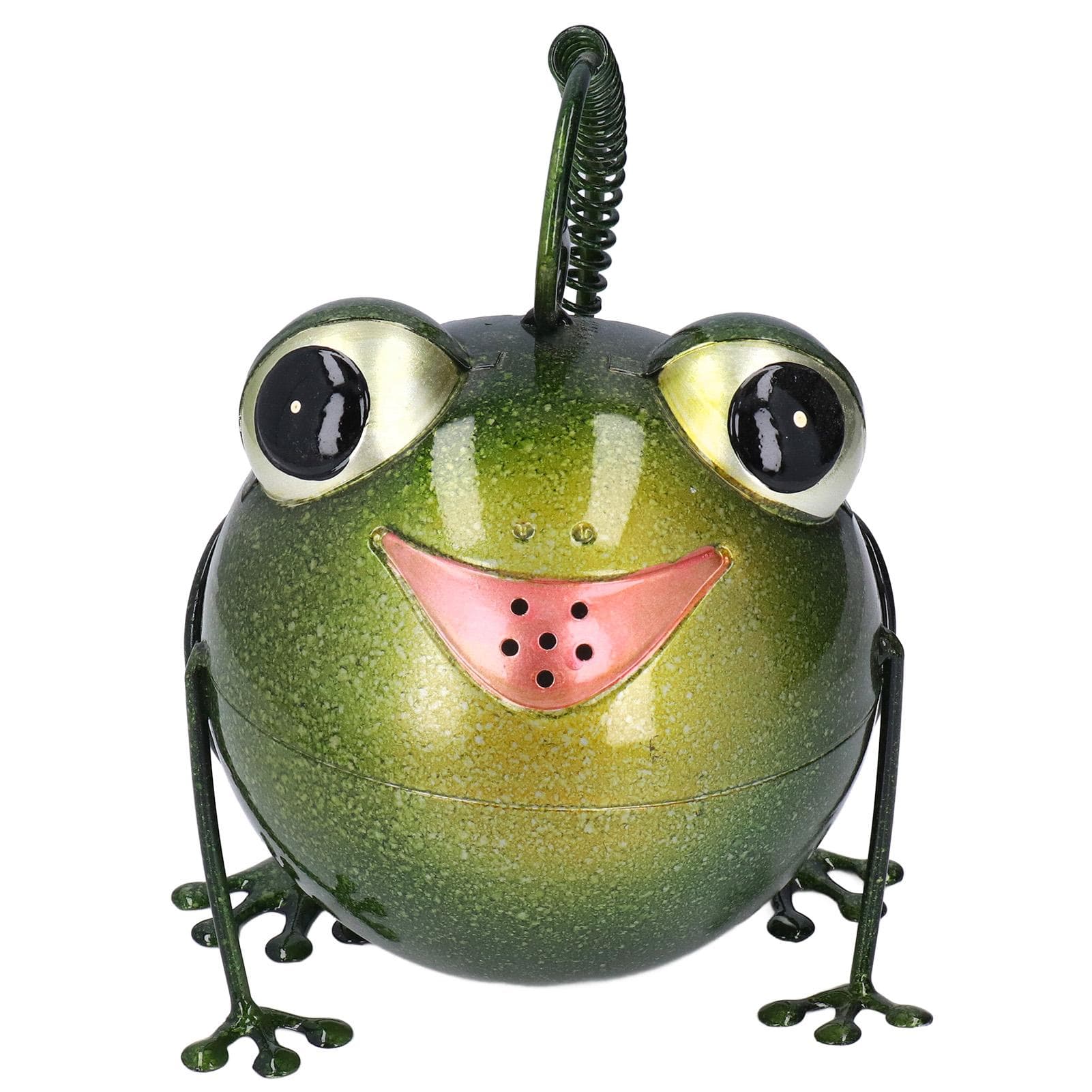 Frog Watering Can Multipurpose Cute Retro Metal Iron Frog Shower Home Decoration Ornament